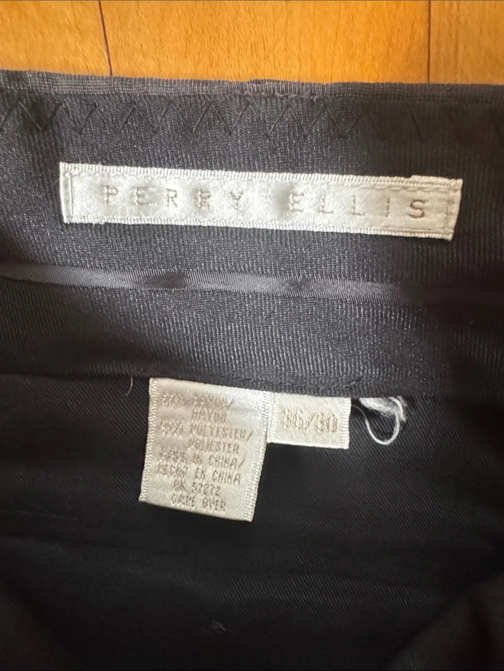 Perry Ellis Men's charcoal grey Pleated Dress Pants men’s 36x30